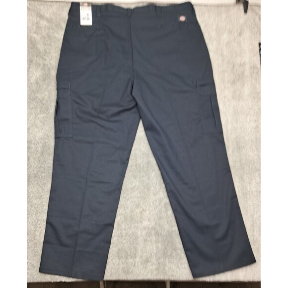 New Dickies Size 44 Flex Relaxed Fit Cargo Work Pants Black Uniform Straight Leg - Picture 12 of 16